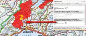 Tiques chiens carte interactive des zones à risques qui est diffusée par l’Office fédéral de la santé publique (OFSP)
